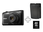 Nikon COOLPIX S3600 + Premium Kit Zwart
