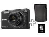 Nikon COOLPIX S6800 + Premium Kit Zwart