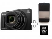 Nikon COOLPIX S9700 Zwart (incl. tasje en 8 GB geheugenk