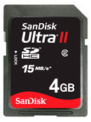 Sandisk SDHC Ultra II (4 GB)