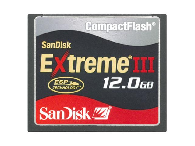Sandisk CompactFlash Extreme III 12GB