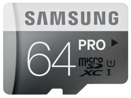 Samsung 64GB, MicroSDXC PRO