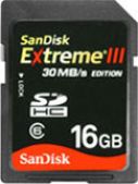 Sandisk SDHC Extreme III (16 GB)