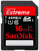 Sandisk 16GB Extreme SDHC 2-pack