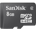 Sandisk microSDHC geheugenkaart 8 GB