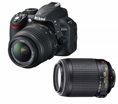 Nikon D3100 Kit AF-S DX 18-55 II + 55-200