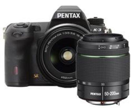 Pentax K-3 zwart + 18-55mm WR + 50-200mm WR