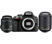 Nikon D3300 zwart + 18-55mm VR II + 55-200mm VR