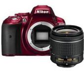 Nikon D5300 rood + AF-P 18-55mm VR