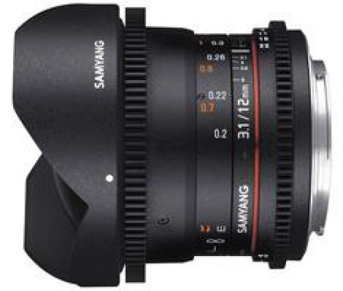 Samyang 12mm T3.1 VDSLR ED AS NCS fisheye Canon