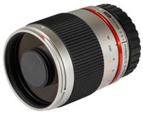 Samyang 300mm Reflex F/6.3 Canon EOS M zilver