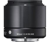 Sigma Sigma NEX 60mm F/2.8 zwart ART DN voor Sony NEX