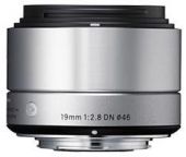 Sigma Sigma NEX 19mm F/2.8 zilver ART DN voor Sony NEX